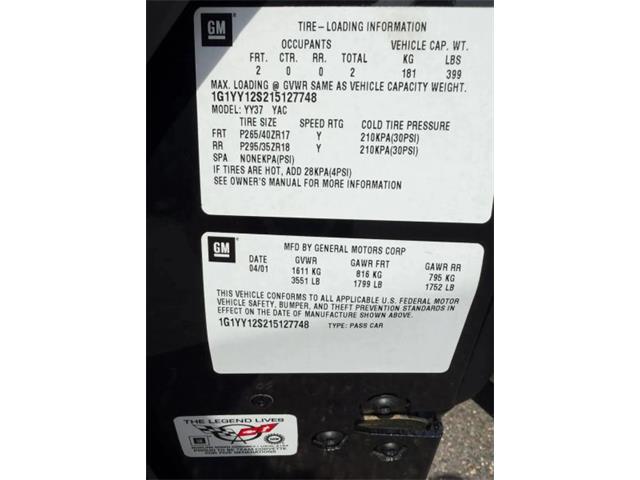 2001 Chevrolet Corvette (CC-2093055) for sale in Woodbury, New Jersey