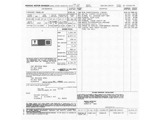 1978 Pontiac Firebird Trans Am (CC-2093323) for sale in Lincoln, Nebraska
