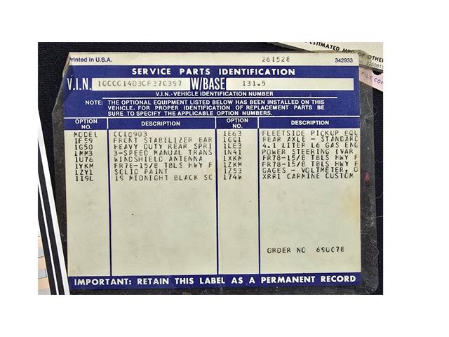 1982 Chevrolet C/K (CC-2093326) for sale in Hilton, New York