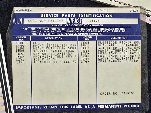 1982 Chevrolet C/K (CC-2093326) for sale in Hilton, New York