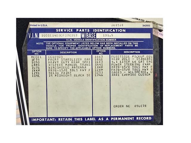 1982 Chevrolet C/K (CC-2093326) for sale in Hilton, New York