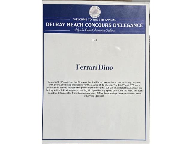 1974 Ferrari Dino 246 GTS (CC-2093422) for sale in Saratoga Springs, New York