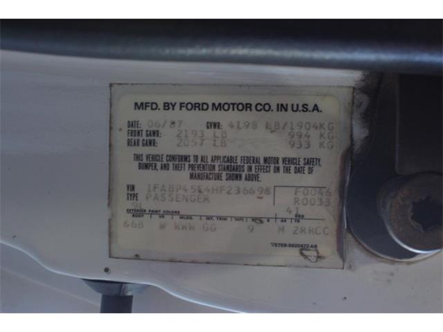 1987 Ford Mustang (CC-2093519) for sale in Hobart, Indiana