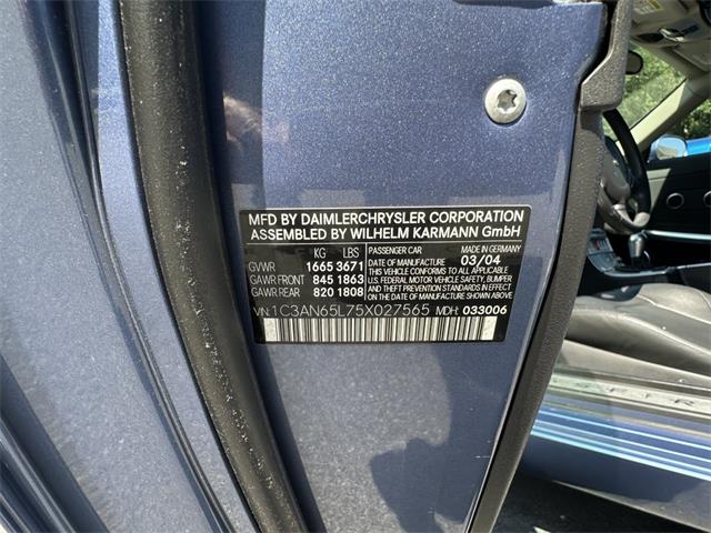 2005 Chrysler Crossfire (CC-2093525) for sale in Hingham, Massachusetts