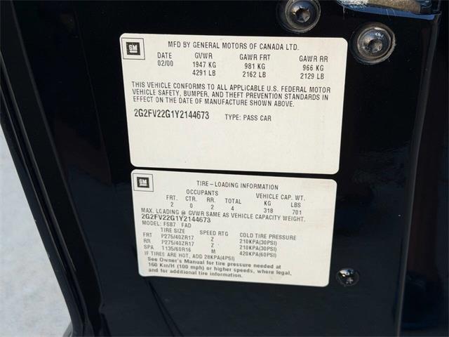 2000 Pontiac Firebird (CC-2093619) for sale in Orrville, Ohio