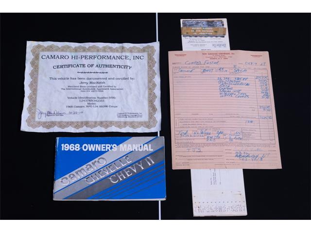 1968 Chevrolet Camaro SS (CC-2093666) for sale in Rancho Cordova, California