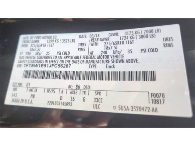 2018 Ford F150 (CC-2094121) for sale in Cadillac, Michigan