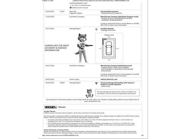 2023 Ford Edge (CC-2094149) for sale in Ramsey, Minnesota
