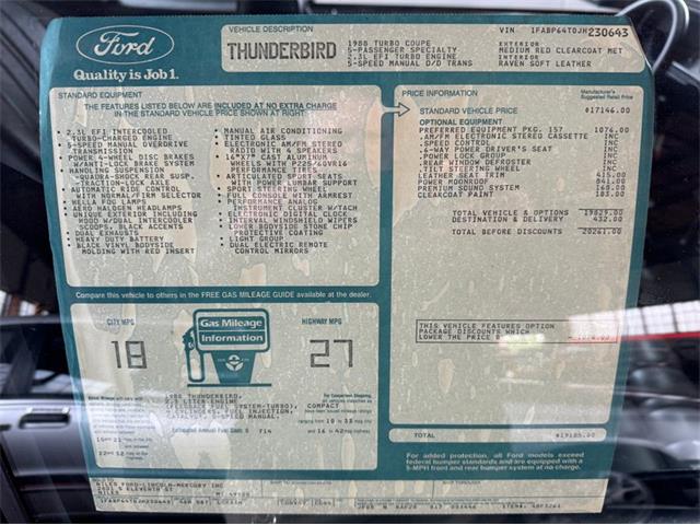 1988 Ford Thunderbird (CC-2094256) for sale in Houston, Texas