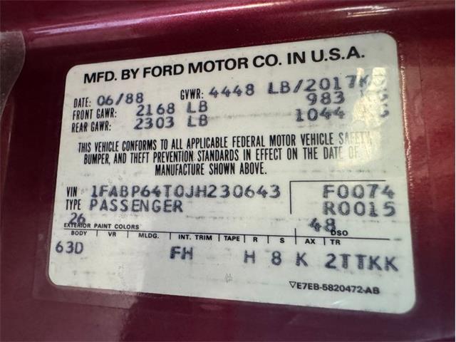 1988 Ford Thunderbird (CC-2094256) for sale in Houston, Texas
