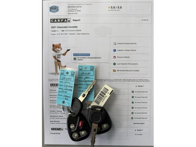 2001 Chevrolet Corvette (CC-2094257) for sale in Woodbury, New Jersey