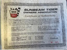1965 Sunbeam Tiger (CC-2094268) for sale in Houston, Texas