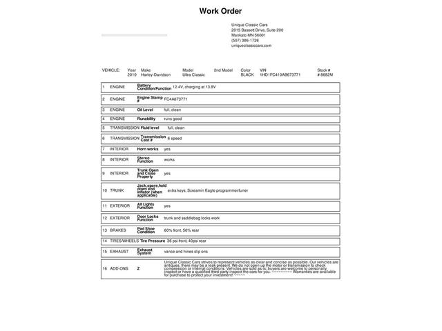 2010 Harley-Davidson Ultra Classic (CC-2094374) for sale in Mankato, Minnesota