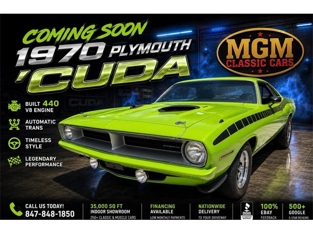 1970 Plymouth Cuda (CC-2094407) for sale in Addison, Illinois