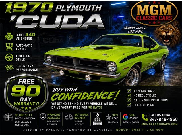1970 Plymouth Cuda (CC-2094407) for sale in Addison, Illinois