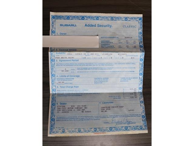 1992 Subaru Loyale (CC-2094727) for sale in Christiansburg, Virginia