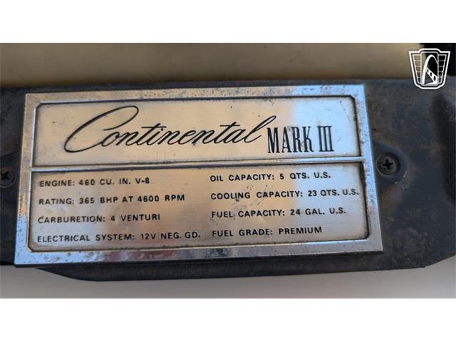 1969 Lincoln Mark III (CC-2095078) for sale in Caledonia, Wisconsin