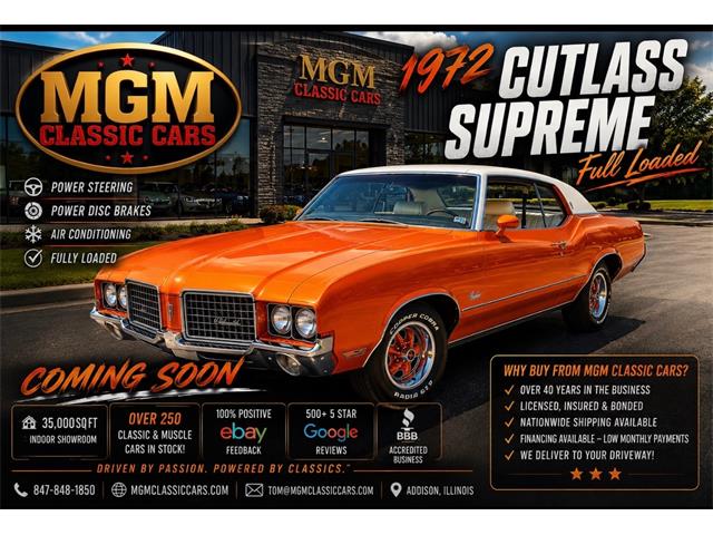 1972 Oldsmobile Cutlass (CC-2095096) for sale in Addison, Illinois