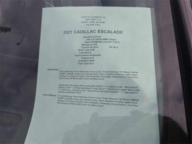 2021 Cadillac Escalade (CC-2090513) for sale in Spirit Lake, Iowa