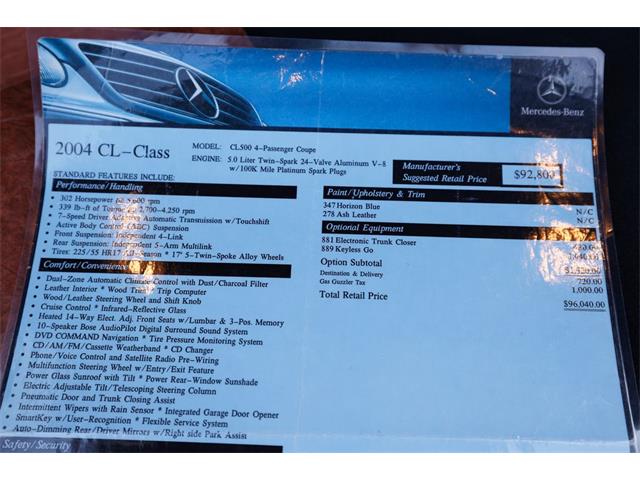 2004 Mercedes-Benz CL-Class (CC-2095539) for sale in Sioux Falls, South Dakota