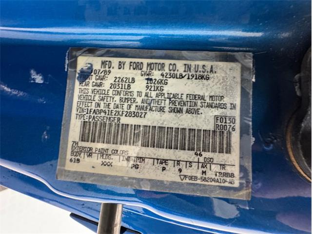 1989 Ford Mustang (CC-2095577) for sale in Morgantown, Pennsylvania