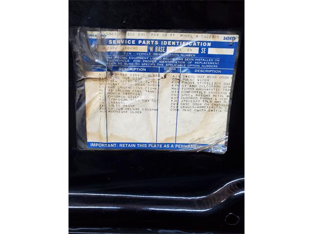 1977 Chevrolet G20 (CC-2095802) for sale in Wellsville, Pennsylvania
