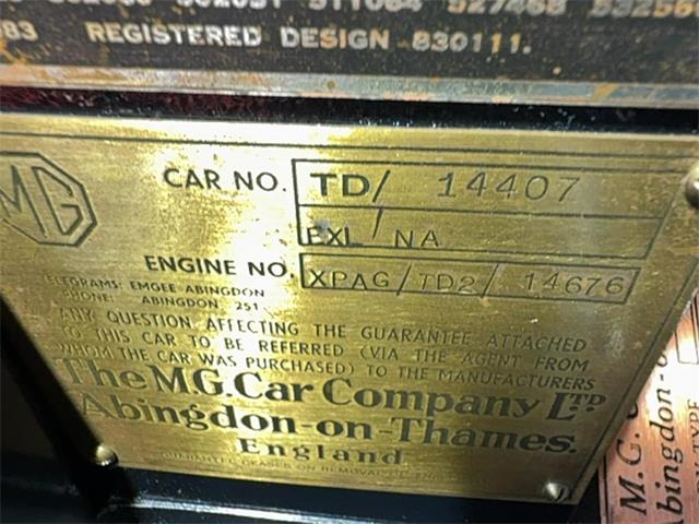 1953 MG TD (CC-2096132) for sale in Reading, Pennsylvania