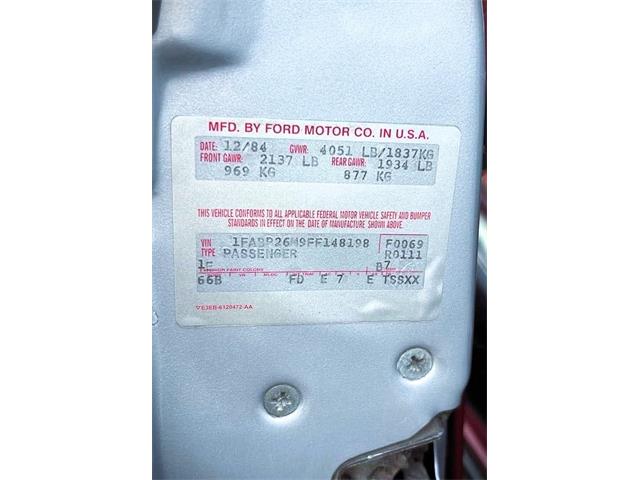 1985 Ford Mustang (CC-2096200) for sale in Vancouver, British Columbia