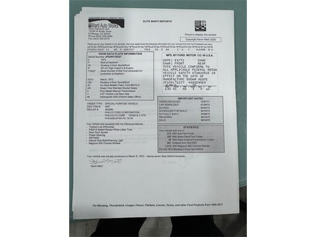 1972 Ford Mustang (CC-2090624) for sale in Greensboro, North Carolina