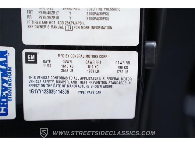 2003 Chevrolet Corvette (CC-2096316) for sale in Lithia Springs, Georgia