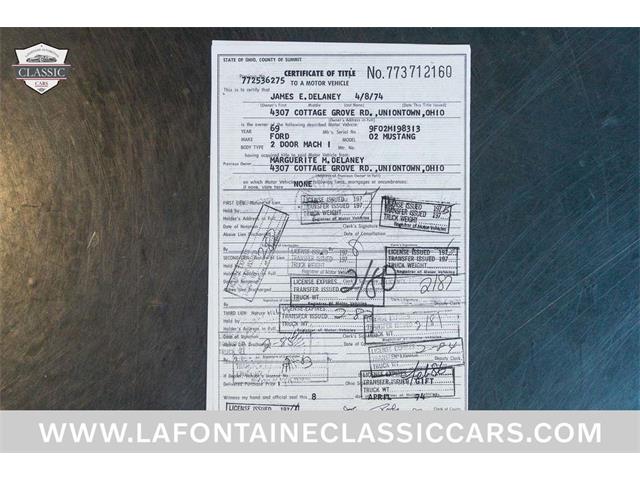 1969 Ford Mustang (CC-2096423) for sale in Milford, Michigan