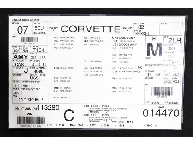 2007 Chevrolet Corvette (CC-2096776) for sale in Clifton Park, New York