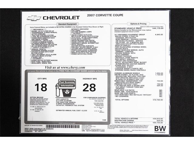 2007 Chevrolet Corvette (CC-2096776) for sale in Clifton Park, New York