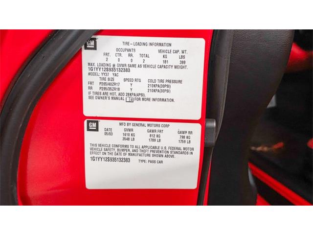 2003 Chevrolet Corvette Z06 (CC-2097012) for sale in Homer City, Pennsylvania