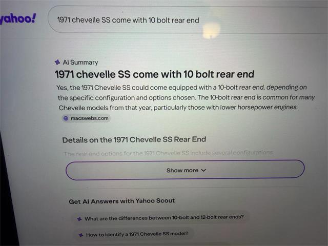 1971 Chevrolet Chevelle Malibu SS (CC-2097093) for sale in Effingham, Illinois