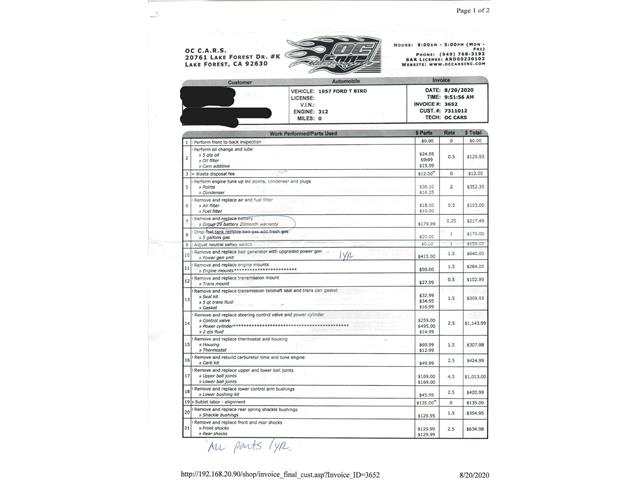 1957 Ford Thunderbird (CC-2097191) for sale in Beverly Hills, California