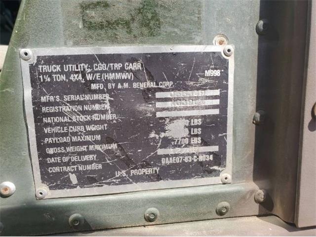 1988 AM General M998 (CC-2097253) for sale in Cadillac, Michigan
