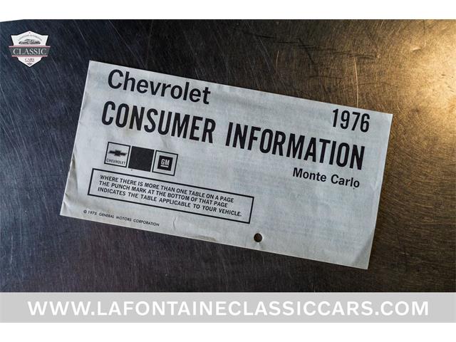 1976 Chevrolet Monte Carlo (CC-2097280) for sale in Milford, Michigan