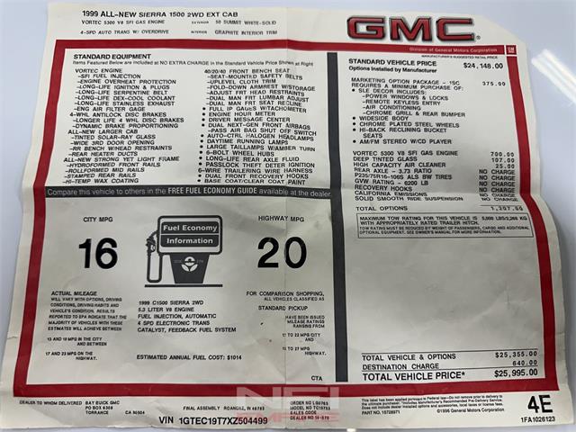 1999 GMC Sierra 1500 (CC-2097539) for sale in North East, Pennsylvania