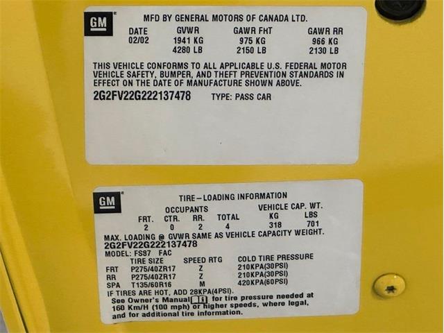 2002 Pontiac Firebird (CC-2097800) for sale in Depew, New York