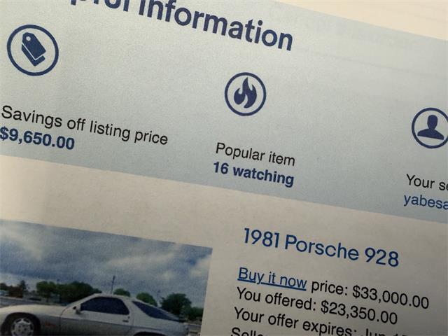 1981 Porsche 928 (CC-2097930) for sale in Elyria, Ohio