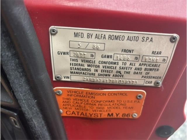1986 Alfa Romeo Spider Veloce (CC-2098113) for sale in Saratoga Springs, New York