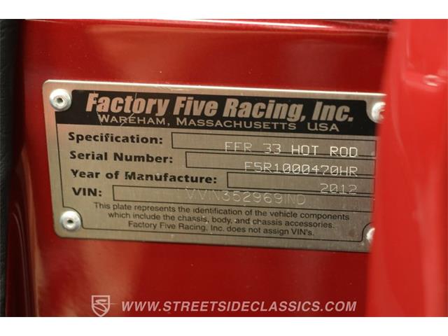 1933 Factory Five Roadster (CC-2098287) for sale in Lutz, Florida