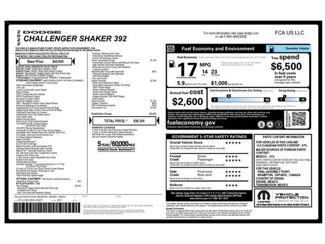 2022 Dodge Challenger (CC-2098340) for sale in Homer City, Pennsylvania