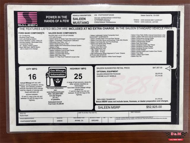 2003 Ford Mustang (CC-2098432) for sale in Glen Ellyn, Illinois