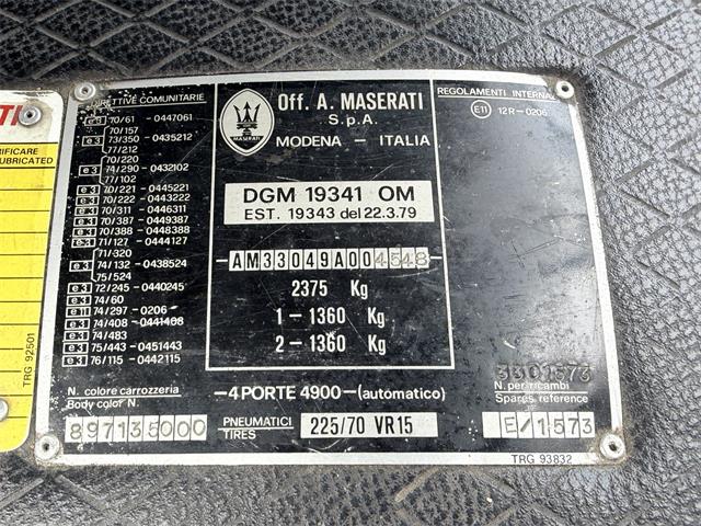 1985 Maserati Quattroporte (CC-2098501) for sale in Elyria, Ohio