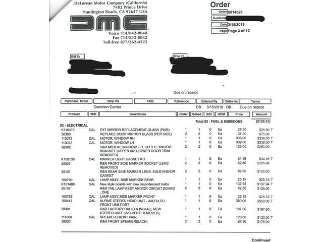 1981 DeLorean DMC-12 (CC-2098546) for sale in Beverly Hills, California