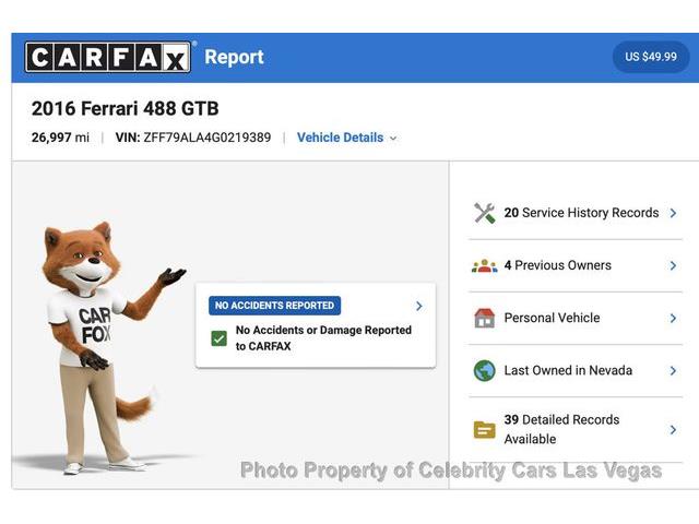 2016 Ferrari 488 GTB (CC-2098725) for sale in Las Vegas, Nevada