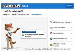 2016 Ferrari 488 GTB (CC-2098725) for sale in Las Vegas, Nevada