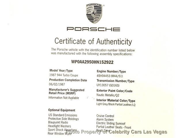 1987 Porsche 944 (CC-2099394) for sale in Las Vegas, Nevada